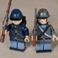 Civil War Union + Confederate Soldiers (2x Compatible Figures w/ Weapons)