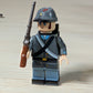 Civil War Union + Confederate Soldiers (2x Compatible Figures w/ Weapons)